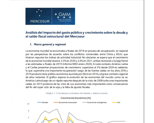 (GMM) Análisis del impacto del gasto público y crecimiento sobre la deuda y el Saldo Fiscal Estructural del Mercosur  1 2020_ESP